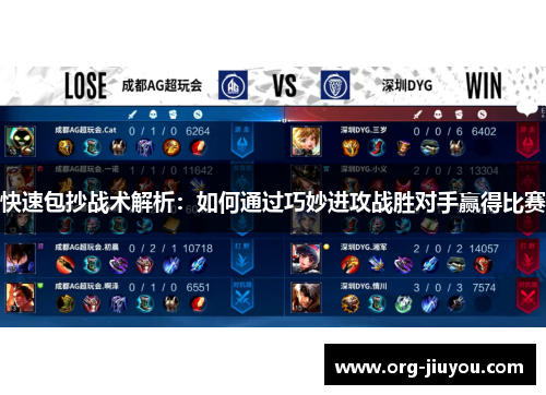 快速包抄战术解析：如何通过巧妙进攻战胜对手赢得比赛
